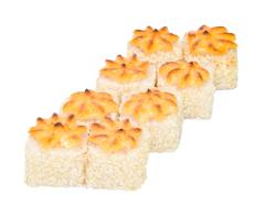 Ролл жареная креветка запеченный